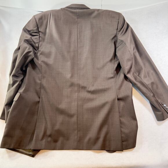 Suit Jacket Coppley for Rochester Big & Tall Men's 46XT 100% Wool 4-Button Cuff - Picture 3 of 13